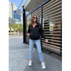 Ветровка бомбер Без подкладки плащевка «Эмми» черный