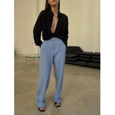 Базовая оверсайз рубашка из мягкой невесомой ткани черный