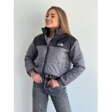 Куртка с накатом с карманами+резинка по талии регулируется графит