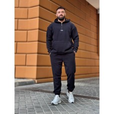 Мужской костюм: кофта с змейкой+штаны с карманами черный