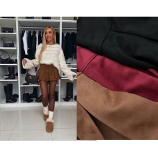 Универсальная Юбка-шорты (замш на дайвинге) черный