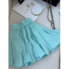 Нереально пышная юбка-шорты пояс на резинке однотонный мята