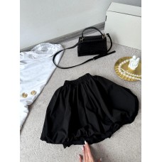 Нежная юбка-шорты (софт) черный