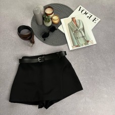 Базовая юбка – шорты (костюмка)+ПОЯС черный
