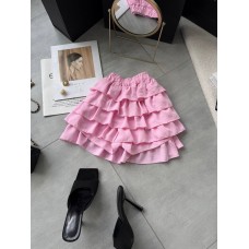 Летние шорты-юбка с воланами барби