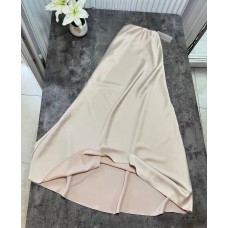 Шелковая юбка А-силуэта+талия на резинке айвори