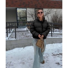 Яркая oversize куртка с объемными рукавами черный