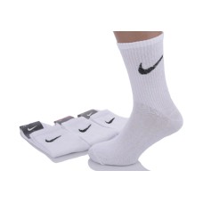 Мужские носки тенниски “Nike” хлопковые 12 пар в 1 уп. БЕЛЫЙ