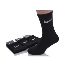 Мужские носки тенниски “Nike” хлопковые 12 пар в 1 уп. ЧЕРНЫЙ