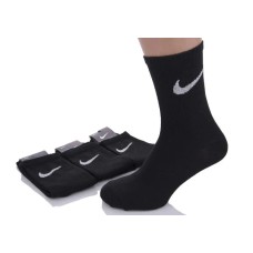 Женские носки тенниски “Nike” хлопковые 12 пар в 1 уп. ЧЕРНЫЙ