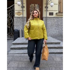 Универсальная курточка с оригинальным узором лимон