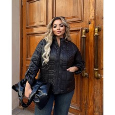 Универсальная курточка с оригинальным узором черный