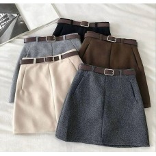 Юбка с карманами+ПОЯС графит