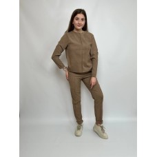 Костюм кофта+штаны микровельвет шоколад