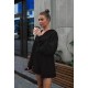 Комфортный Костюм: укороченное зип-худи + шорты свободный крой черный