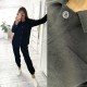 Костюм женский рубашка и брюки вельвет черный