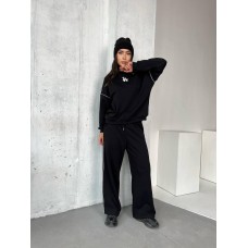 Трендовый костюм свободного кроя LA черный