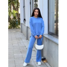 Костюм кофта с молнией по бокам и штаны джинс