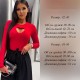 Романтическая и утонченная кофточка с сердечком красный