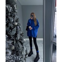 Комплект Теплый объемный свитер + лосины электрик