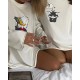 Идеальный лонгслив (футболка) оверсайз белый принт Скрудж