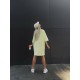 Платье-футболка свободный крой oversize с принтом Лайм