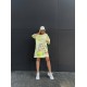 Платье-футболка свободный крой oversize с принтом Лайм