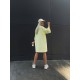 Платье-футболка свободный крой oversize с принтом Лайм