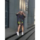 Платье-футболка свободный крой oversize с принтом Графит