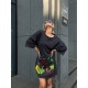Платье-футболка свободный крой oversize с принтом Графит