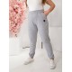 Спортивные женские Базовые брюки двухнить серый