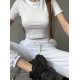 костюм с топом и джоггерами оверсайз белый