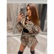 Костюм в леопардовый принт (шорты+жакет) софт