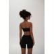 Спортивный Костюм Skinny (топ+велосипедки) черный