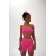 Спортивный Костюм Skinny (топ+велосипедки) розовый