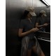 комфортный комбез Рубчик мустанг черный