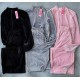 Костюм свободный крой : кофта + палаццо велюр серый