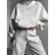 Самый  и удобный костюм Толстовка oversize + джогеры Карго белый