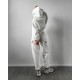 Самый  и удобный костюм Толстовка oversize + джогеры Карго белый