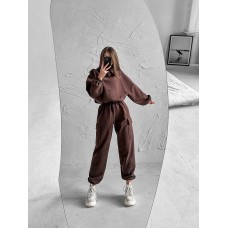 Самый  и удобный костюм Толстовка oversize + джогеры Карго шоколад
