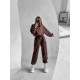 Самый  и удобный костюм Толстовка oversize + джогеры Карго шоколад