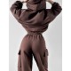 Самый  и удобный костюм Толстовка oversize + джогеры Карго шоколад