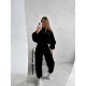 Самый  и удобный костюм Толстовка oversize + джогеры Карго черный