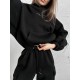 Самый  и удобный костюм Толстовка oversize + джогеры Карго черный