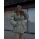 Невероятно крутая куртка теплая с капюшоном под пояс+карманами олива