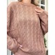 Трикотажный костюм oversize  (свитер+ широкие брюки с высокой посадкой на талии) карамель