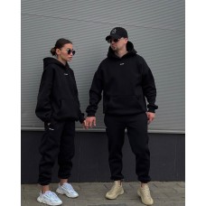 Спортивный костюм unisex теплый, черный