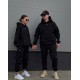 Спортивный костюм unisex теплый, черный