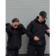 Спортивный костюм unisex теплый, черный