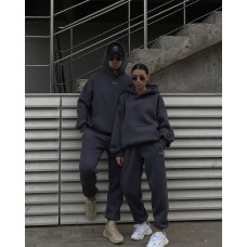 Спортивный костюм unisex теплый, графит